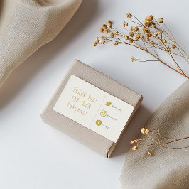 Recepción Tarjeta de inserción de enlaces sociales dorados y