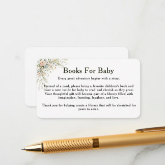 Recepción Tarjeta de inserción de libros para bebé Baby In B