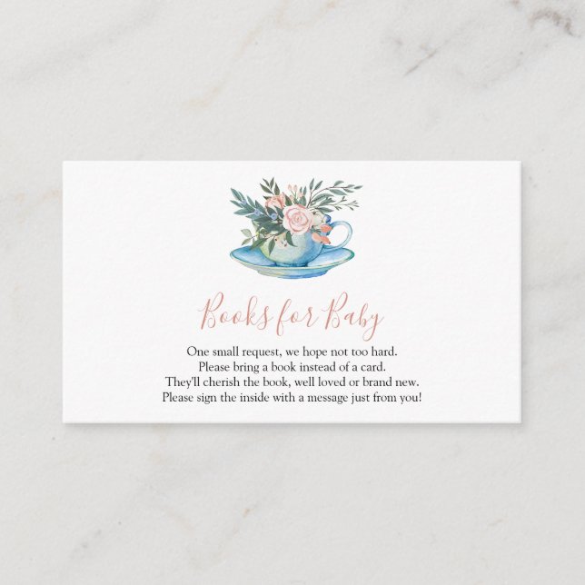 Recepción Tarjeta de inserción de libros para bebés (Anverso)