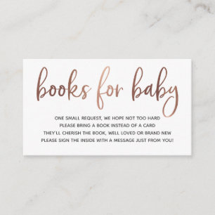 Recepción Tarjeta de inserción de libros para bebés