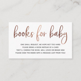 Recepción Tarjeta de inserción de libros para bebés
