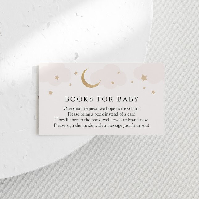 Recepción Tarjeta de inserción de lunas y estrellas de libro (Subido por el creador)