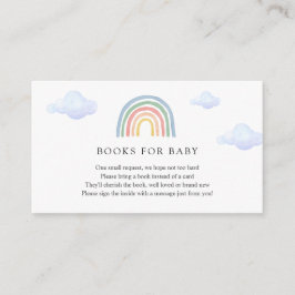 Recepción Tarjeta de inserción de Rainbow Books para el bebé