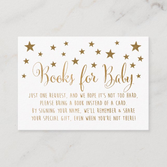 Recepción Tarjeta de inserción de solicitud de libro de Gold (Anverso)