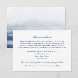 Recepción Tarjeta de inserción para alojamiento en un hotel 