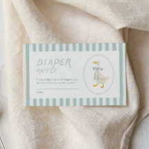 Tarjeta de inserción para baby shower de Tonto Gan