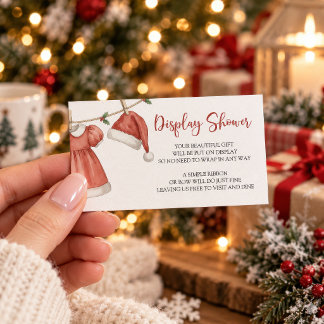 Recepción Tarjeta de inserción para exhibición de baby showe