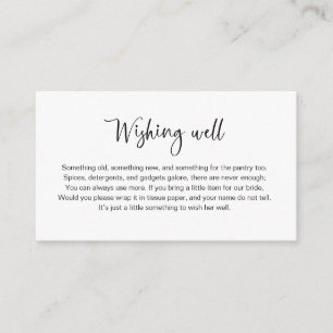 Recepción Tarjeta de inserción para pozo de deseos en desped