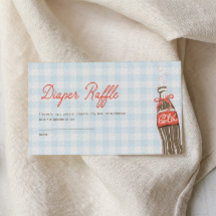 Tarjeta de inserción para sorteo de baby shower 'E