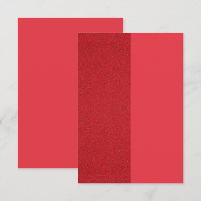 Recepción Tarjeta de Inserción Texturizada de Tomate Rojo Pa (Anverso / Reverso)