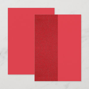 Recepción Tarjeta de Inserción Texturizada Rojo Tomate Divid