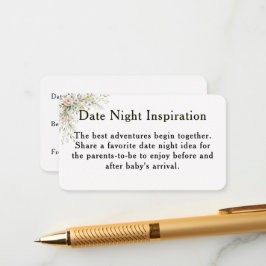 Recepción Tarjeta de Inspiración para Noche de Cita de Baby 