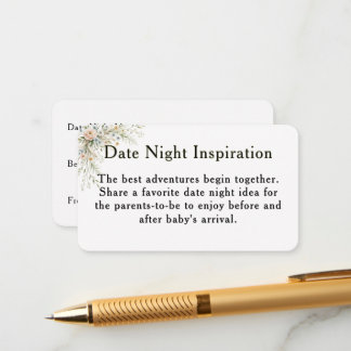 Recepción Tarjeta de Inspiración para Noche de Cita de Baby 