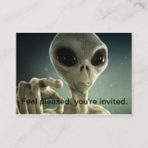 Tarjeta de "Invitación" alienígena de uso múltiple