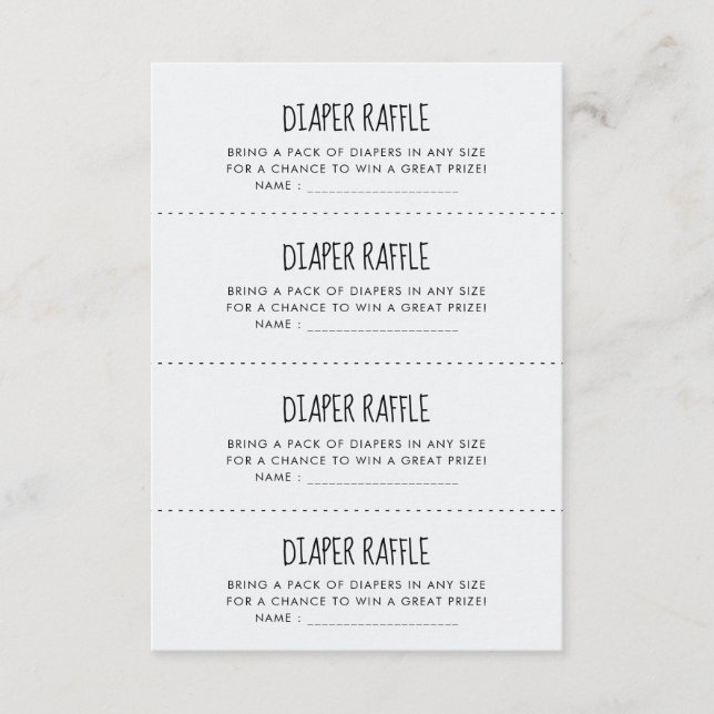 Recepción Tarjeta de juego de elefante azul lindo Diaper Raf (Anverso)