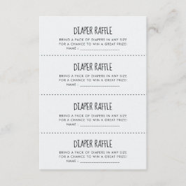 Recepción Tarjeta de juego de elefante azul lindo Diaper Raf