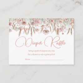 Recepción Tarjeta de juego de hierba Pampas botánica floral