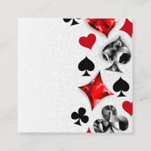Recepción Tarjeta de juego de jugador de póquer se adapta a 