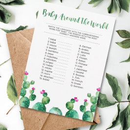 Recepción Tarjeta de juego Fiesta Bebé en todo el mundo