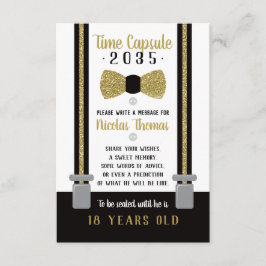 Recepción Tarjeta de la cápsula de la hora del cumpleaños, n