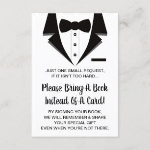 Recepción Tarjeta de libro de Tuxedo, libros para bebé