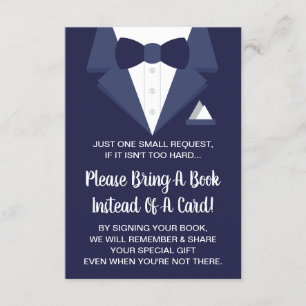 Recepción Tarjeta de libro de Tuxedo, libros para bebé