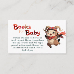 Recepción Tarjeta de libros de invierno de carnero lindo par