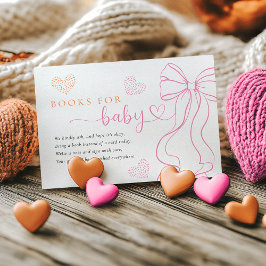 Recepción Tarjeta de libros para bebé Arco de Corazones