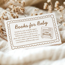 Tarjeta de Libros para Bebé con Bollo en el Horno