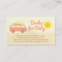 Tarjeta de libros para bebé Pink Baby on board