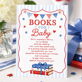 Recepción Tarjeta de Libros para Bebé Red White & Due