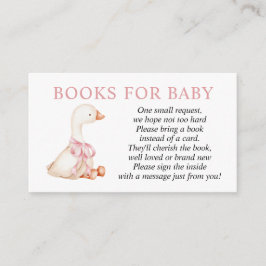 Recepción Tarjeta de libros para bebé Silly Goose Pink Girl