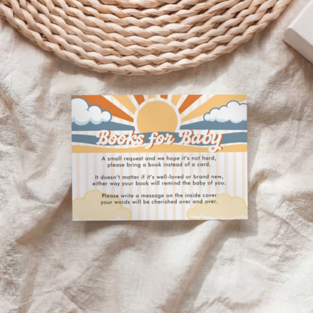 Recepción Tarjeta de libros Retro Sun para bebé (Subido por el creador)
