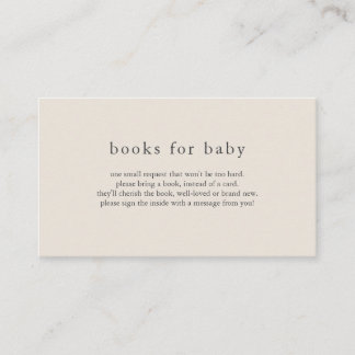 Recepción Tarjeta de libros vintage para bebé HANNAH