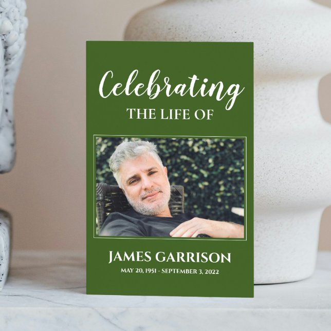 Recepción Tarjeta de oración del funeral de Green Memorial o (Subido por el creador)