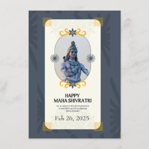 Recepción Tarjeta de oración Maha Shivaratri 2025