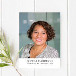 Recepción Tarjeta de oraciones funerarias simple de texto ne