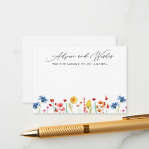 Recepción Tarjeta de pequeños consejos para Baby Shower con 