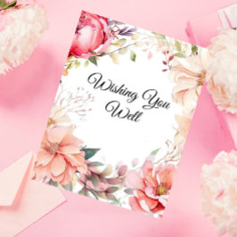 Recepción Tarjeta de Pozo de Deseos Florales | Incluido de B