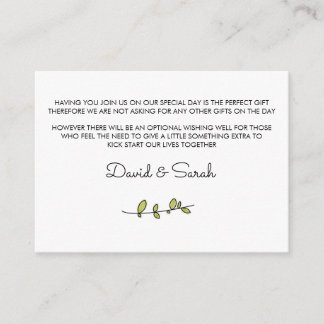 Recepción Tarjeta de Pozo de los Deseos