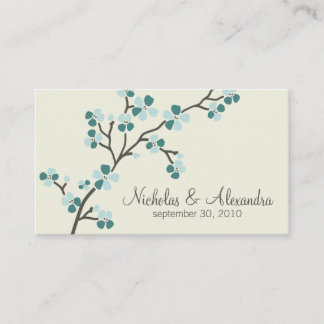 Recepción Tarjeta de presentación de Negocio de Boda de Flor
