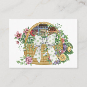 Recepción Tarjeta de presentación/de negocios de la cesta de