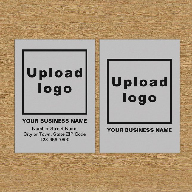 Recepción Tarjeta de presentación Gris para empresas (Build brand name awareness. Your business brand on gray enclosure card.)