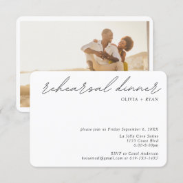 Recepción Tarjeta de presentación pequeña para la cena de en