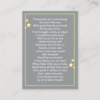 Recepción Tarjeta de producto para bebé Moon and Stars