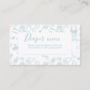 Recepción Tarjeta de Raffle de niño de Baby Shower para oso 