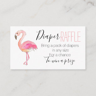 Recepción Tarjeta de raffre de pañales de color rosa rosa li