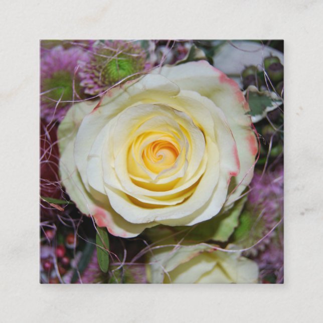 Recepción tarjeta de ramo de flores  (Anverso)
