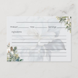 Recepción Tarjeta de receta básica Clarity