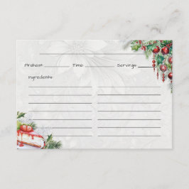 Recepción Tarjeta de receta básica Frost Bite